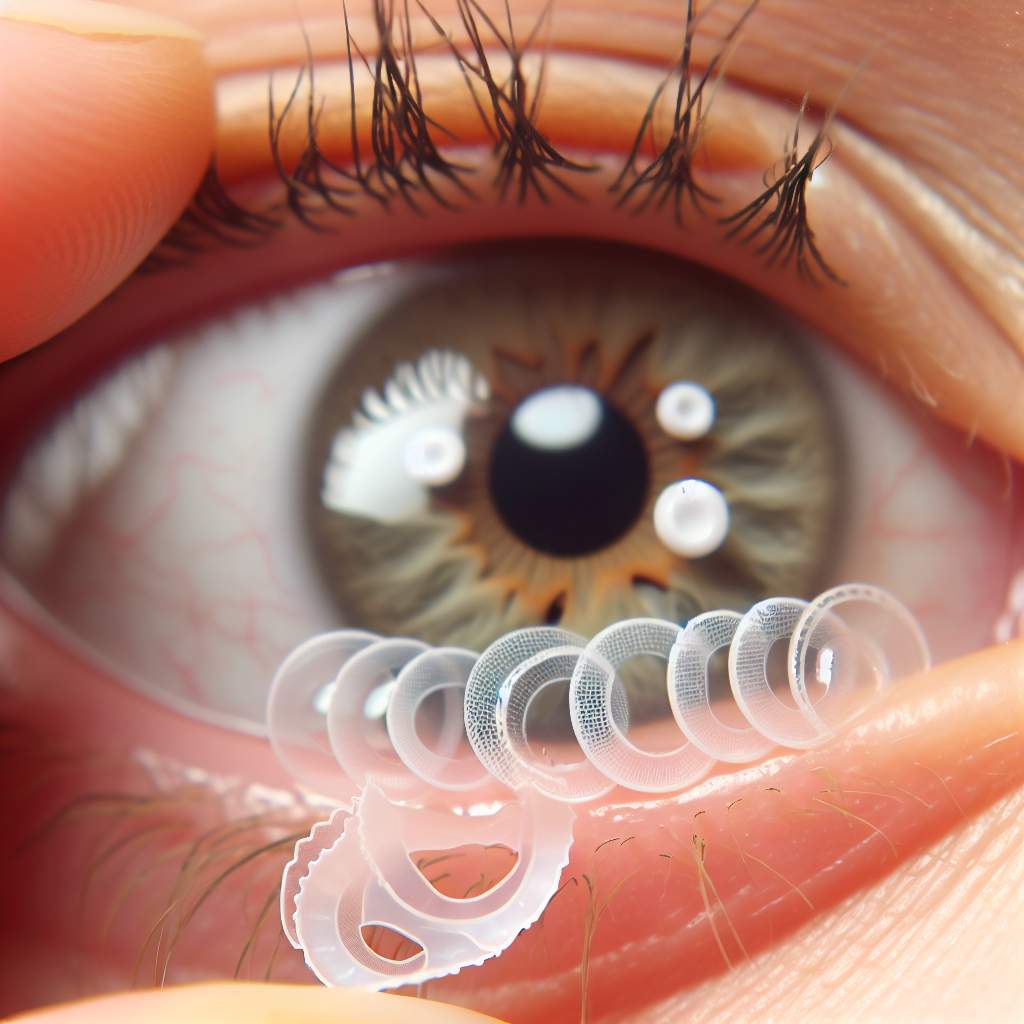 Comment une femme a géré 20 lentilles de contact dans l'oeil